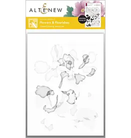 ALTENEW ALTENEW FLOWERS & FLOURISHES COLORING STENCIL SET 3/PK