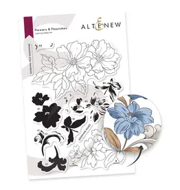 ALTENEW ALTENEW FLOWERS & FLOURISHES CLEAR STAMP SET