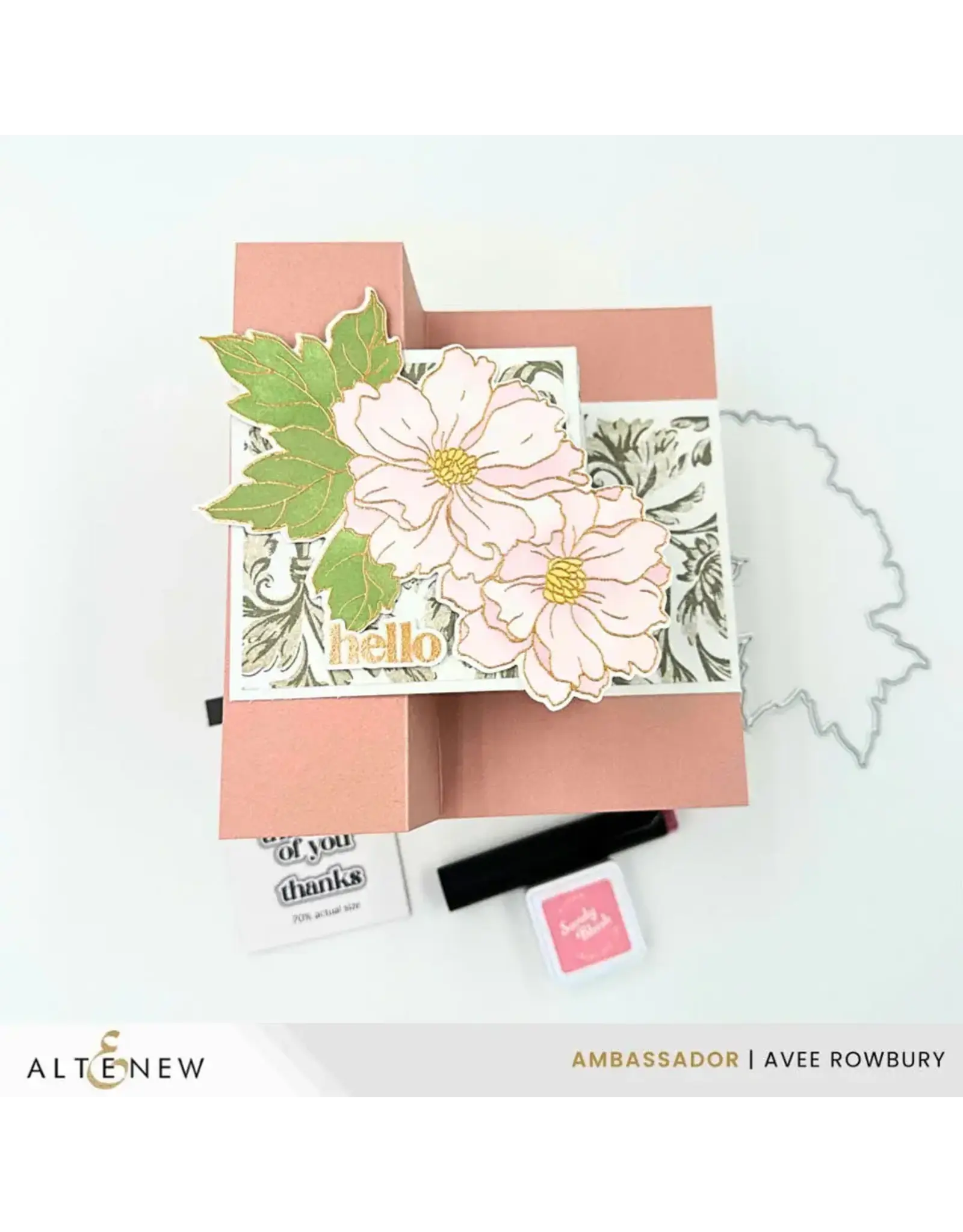 ALTENEW ALTENEW FLOWERS & FLOURISHES CLEAR STAMP SET