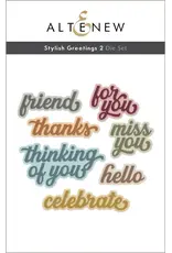ALTENEW ALTENEW STYLISH GREETINGS 2 DIE SET
