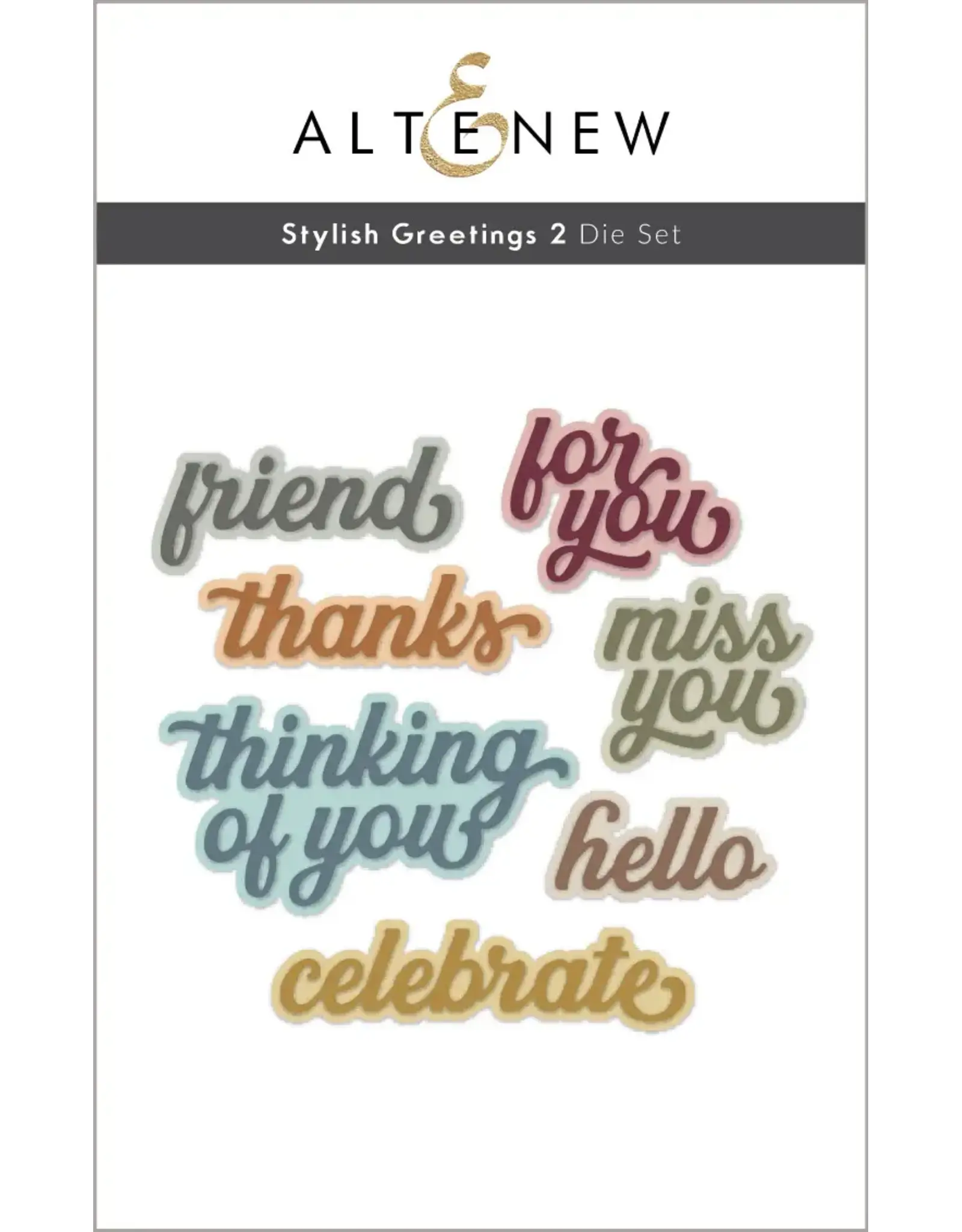 ALTENEW ALTENEW STYLISH GREETINGS 2 DIE SET
