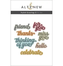 ALTENEW ALTENEW STYLISH GREETINGS 2 DIE SET