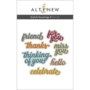 ALTENEW ALTENEW STYLISH GREETINGS 2 DIE SET
