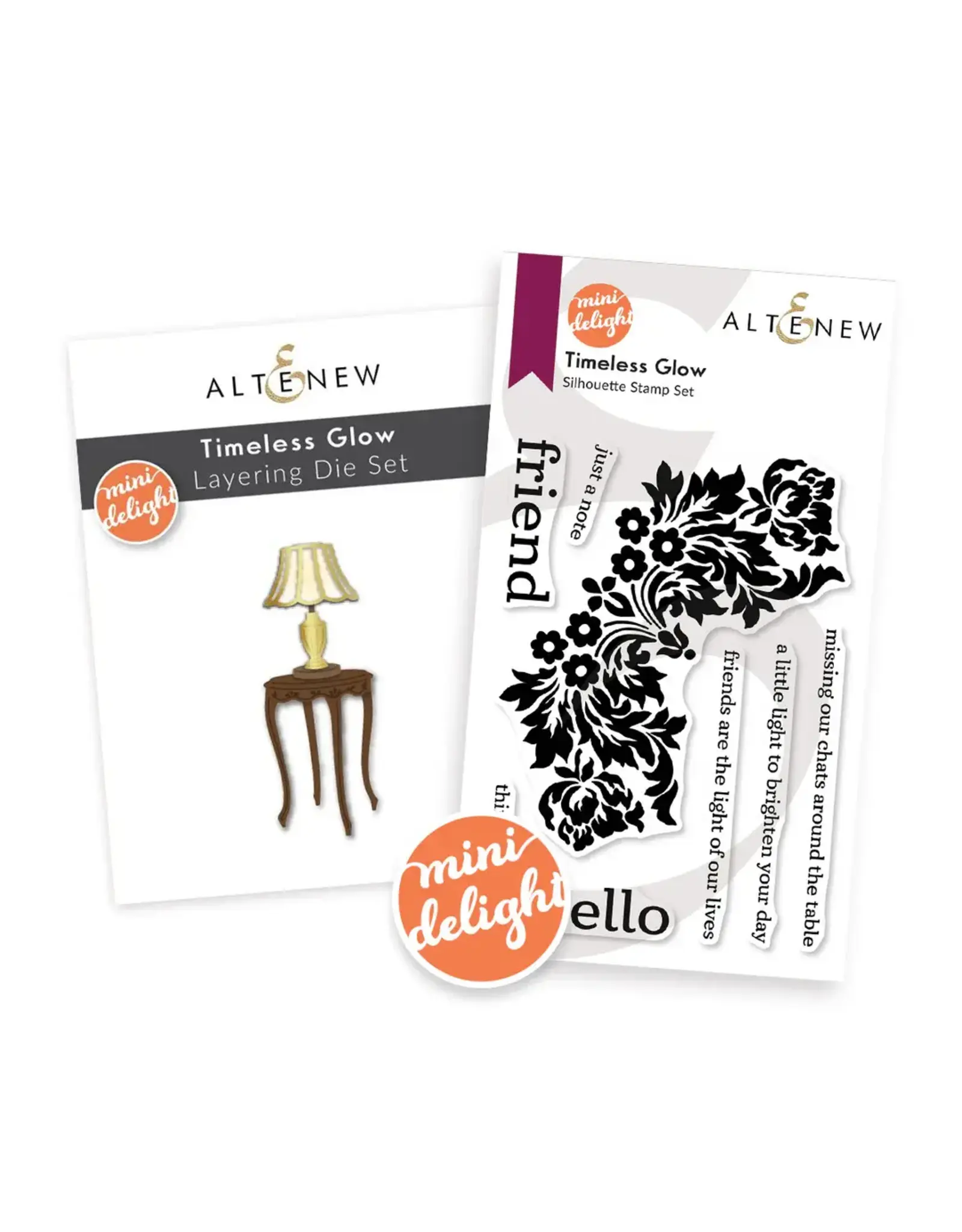 ALTENEW ALTENEW MINI DELIGHT: TIMELESS GLOW CLEAR STAMP & DIE SET