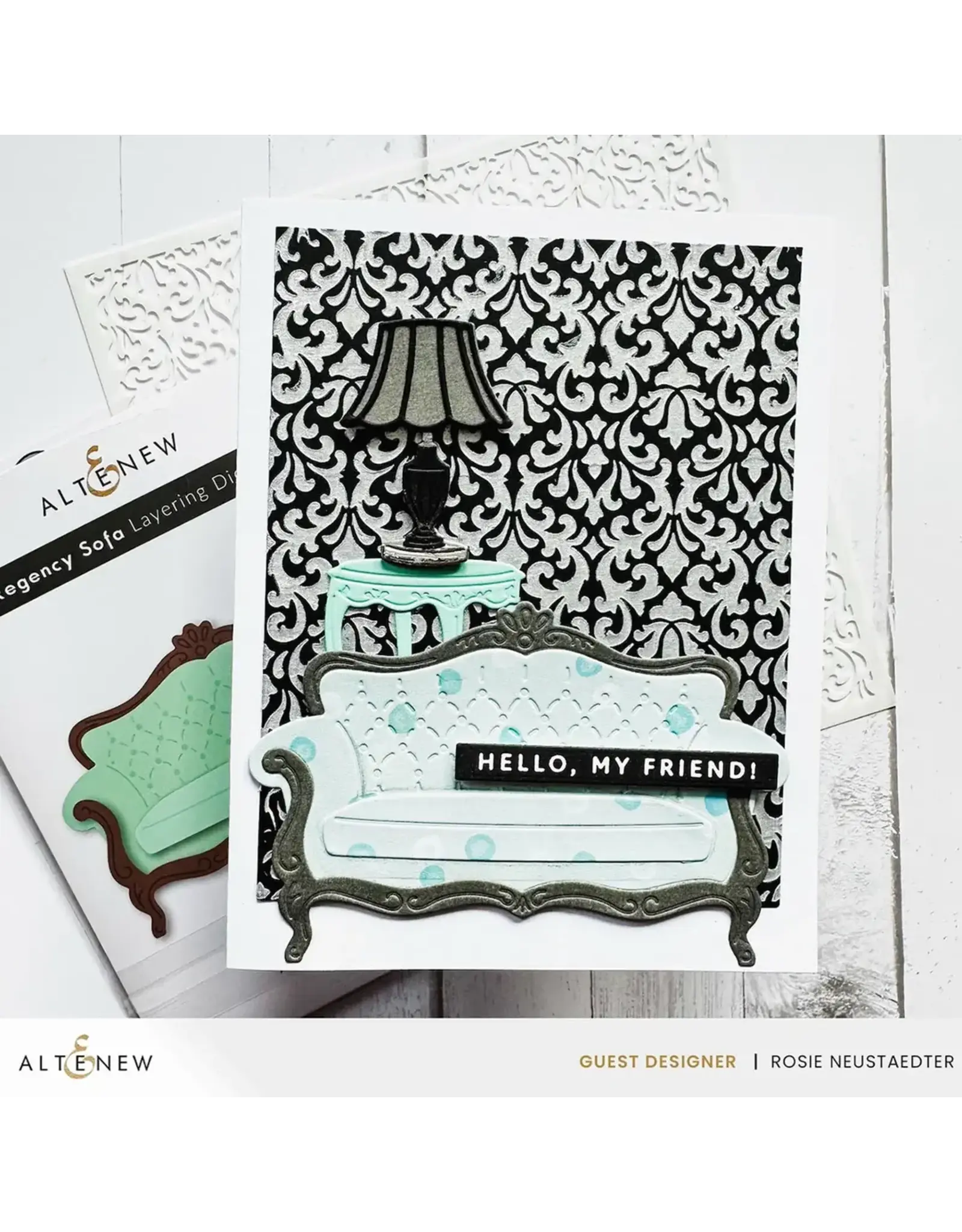 ALTENEW ALTENEW MINI DELIGHT: TIMELESS GLOW CLEAR STAMP & DIE SET