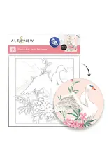 ALTENEW ALTENEW STENCIL ART: SWAN SERENADE LAYERING STENCIL SET 6/PK