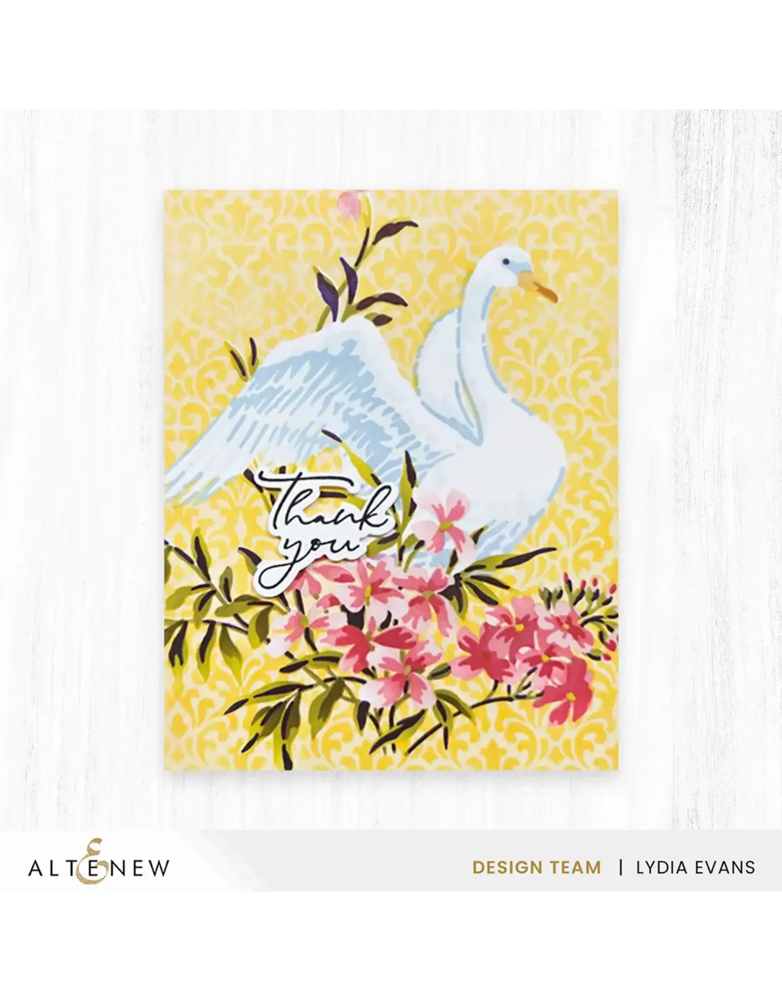 ALTENEW ALTENEW STENCIL ART: SWAN SERENADE LAYERING STENCIL SET 6/PK