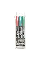 RANGER TIM HOLTZ DISTRESS PEARLESCENT CRAYONS CHRISTMAS SET #6
