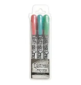 RANGER TIM HOLTZ DISTRESS PEARLESCENT CRAYONS CHRISTMAS SET #6