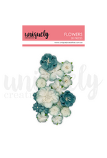 UNIQUELY CREATIVE UNIQUELY CREATIVE DUSTY TEAL FLOWERS