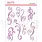 UNIQUELY CREATIVE UNIQUELY CREATIVE PURPLE FLOURISH PUFFY STICKERS