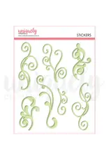 UNIQUELY CREATIVE UNIQUELY CREATIVE GREEN FLOURISH PUFFY STICKERS