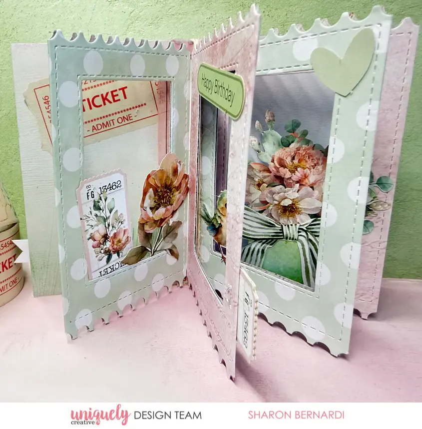 UNIQUELY CREATIVE UNIQUELY CREATIVE FOLDING TICKET FRAME DIE