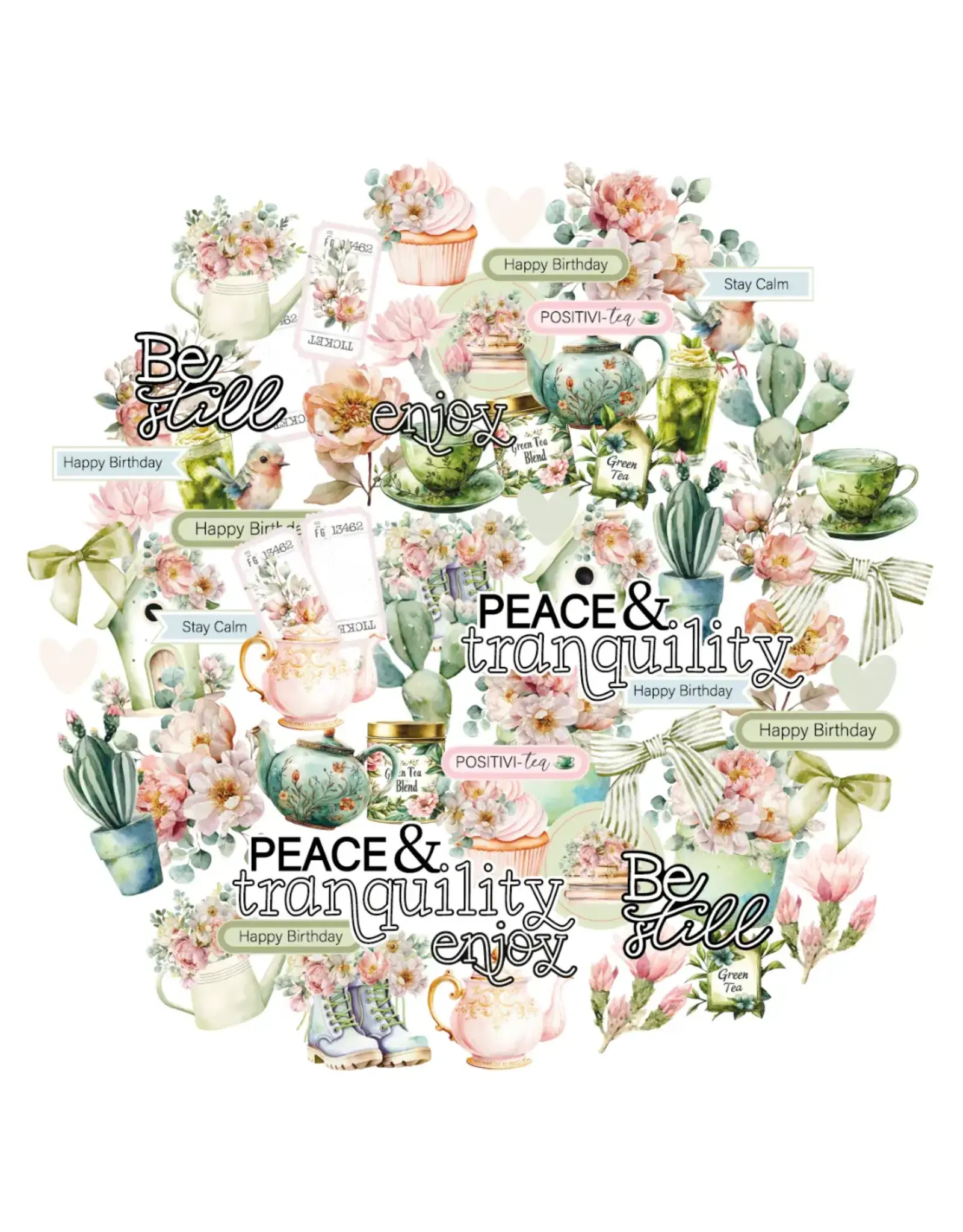 UNIQUELY CREATIVE UNIQUELY CREATIVE TEA & TRANQUILITY CREATIVE CUTS DIE CUTS