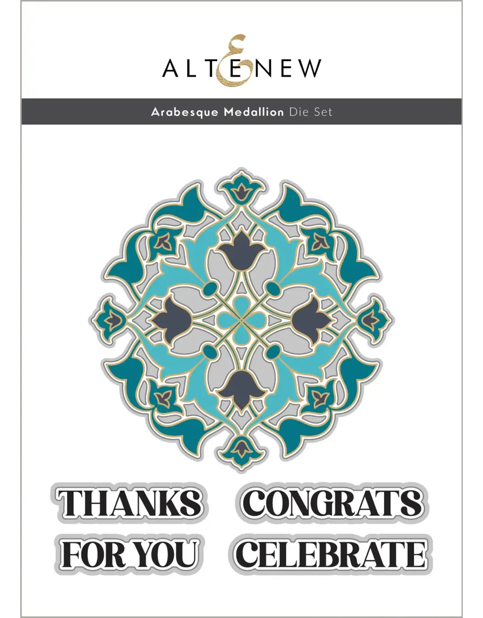 ALTENEW ALTENEW ARABESQUE MEDALLION DIE SET