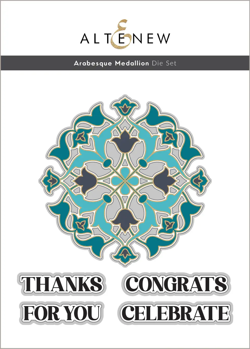 ALTENEW ALTENEW ARABESQUE MEDALLION DIE SET