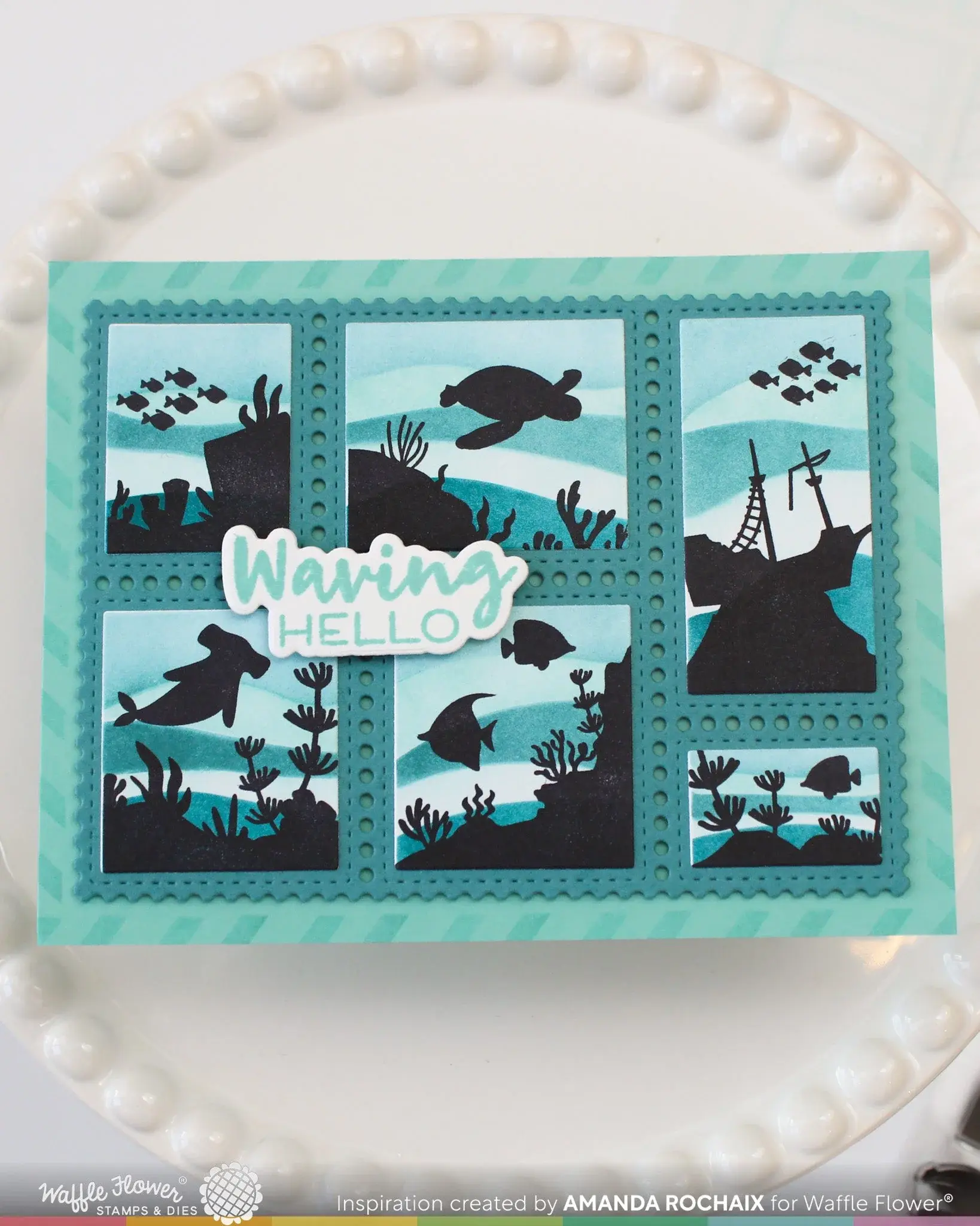 WAFFLE FLOWER WAFFLE FLOWER BUBBLY SENTIMENTS CLEAR STAMP SET AND DIE COMBO