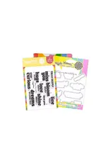 WAFFLE FLOWER WAFFLE FLOWER TRULY DEEPLY SENTIMENTS CLEAR STAMP SET AND DIE COMBO
