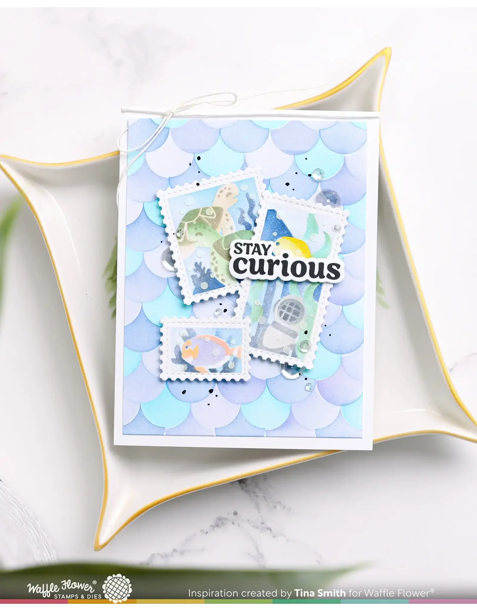 WAFFLE FLOWER WAFFLE FLOWER TRULY DEEPLY SENTIMENTS CLEAR STAMP SET AND DIE COMBO