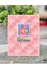 WAFFLE FLOWER WAFFLE FLOWER SQUARE POSTAGE CORAL STENCIL