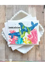 WAFFLE FLOWER WAFFLE FLOWER SEAL-A-BRATE SENTIMENTS CLEAR STAMP SET AND DIE COMBO