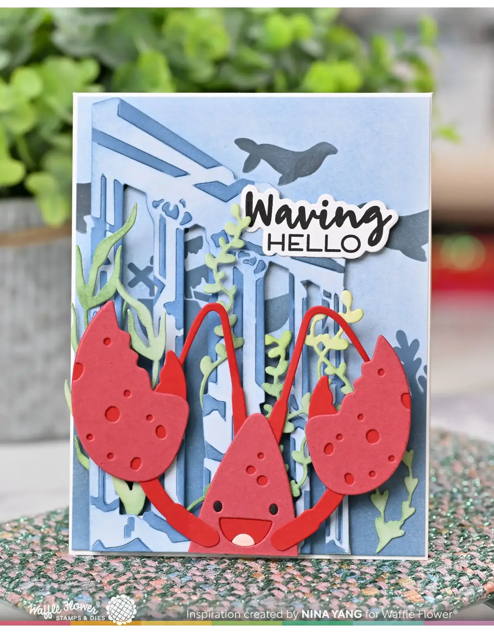 WAFFLE FLOWER WAFFLE FLOWER SEAFLOOR SILHOUETTES STENCIL SET