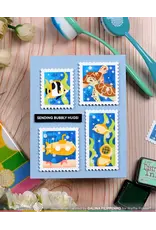 WAFFLE FLOWER WAFFLE FLOWER POSTAGE COLLAGE UNDER THE SEA STENCIL SET