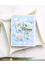 WAFFLE FLOWER WAFFLE FLOWER POSTAGE COLLAGE UNDER THE SEA STENCIL SET