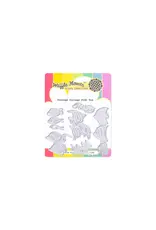WAFFLE FLOWER WAFFLE FLOWER POSTAGE COLLAGE FISH DIE SET