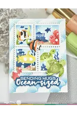 WAFFLE FLOWER WAFFLE FLOWER POSTAGE COLLAGE FISH DIE SET