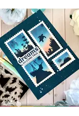 WAFFLE FLOWER WAFFLE FLOWER POSTAGE COLLAGE CORAL REEF SILHOUETTES CLEAR STAMP SET