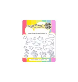 WAFFLE FLOWER WAFFLE FLOWER POSTAGE COLLAGE CORAL REEF SILHOUETTES DIE SET