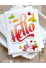 WAFFLE FLOWER WAFFLE FLOWER POSTAGE COLLAGE CORAL REEF SILHOUETTES DIE SET