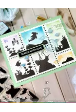 WAFFLE FLOWER WAFFLE FLOWER POSTAGE COLLAGE CORAL REEF SILHOUETTES DIE SET