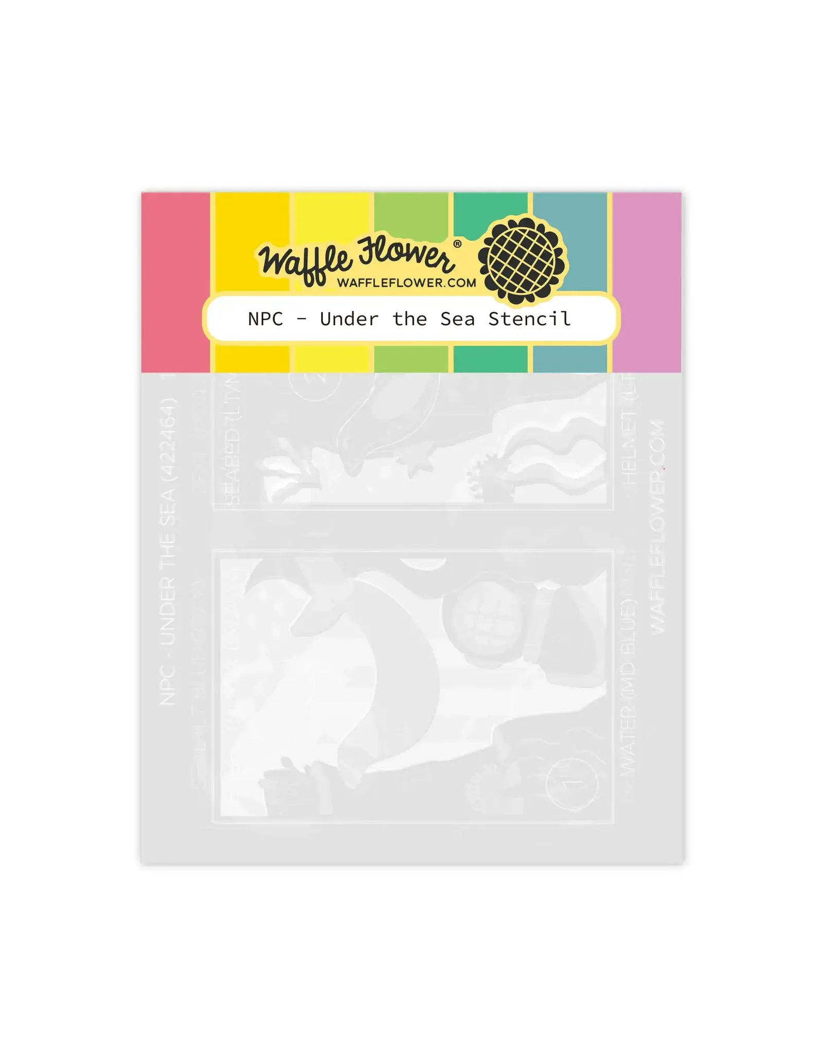 WAFFLE FLOWER WAFFLE FLOWER NPC UNDER THE SEA STENCIL SET