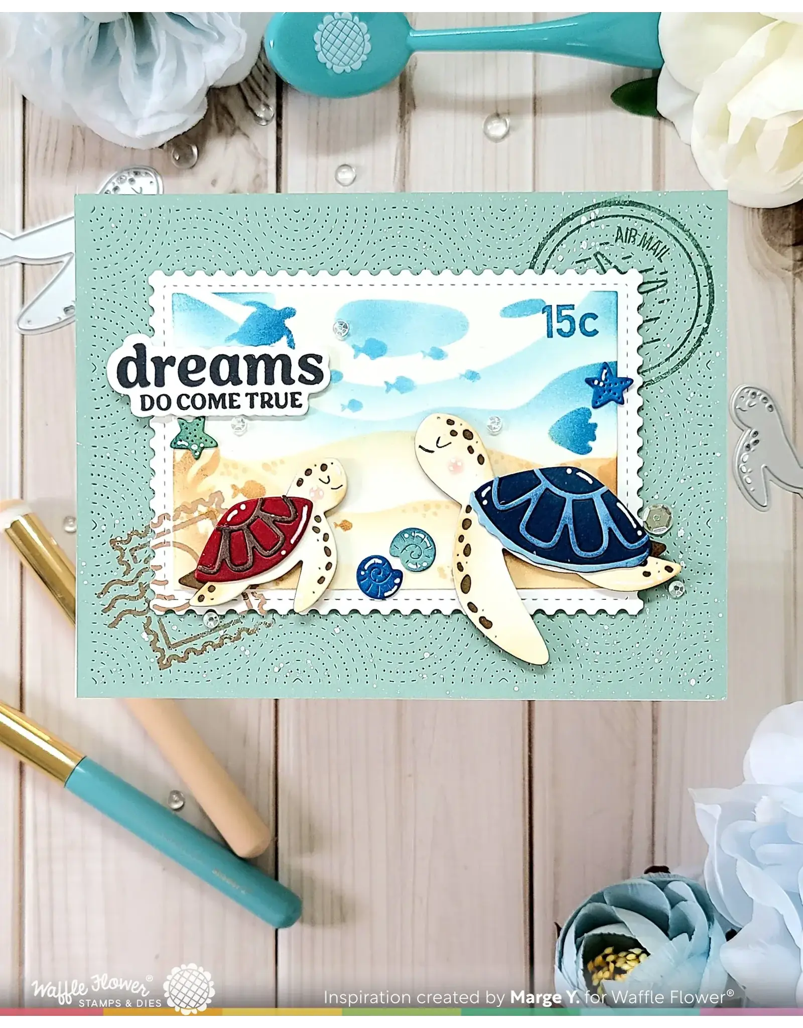 WAFFLE FLOWER WAFFLE FLOWER HAPPY TURTLE DIE SET