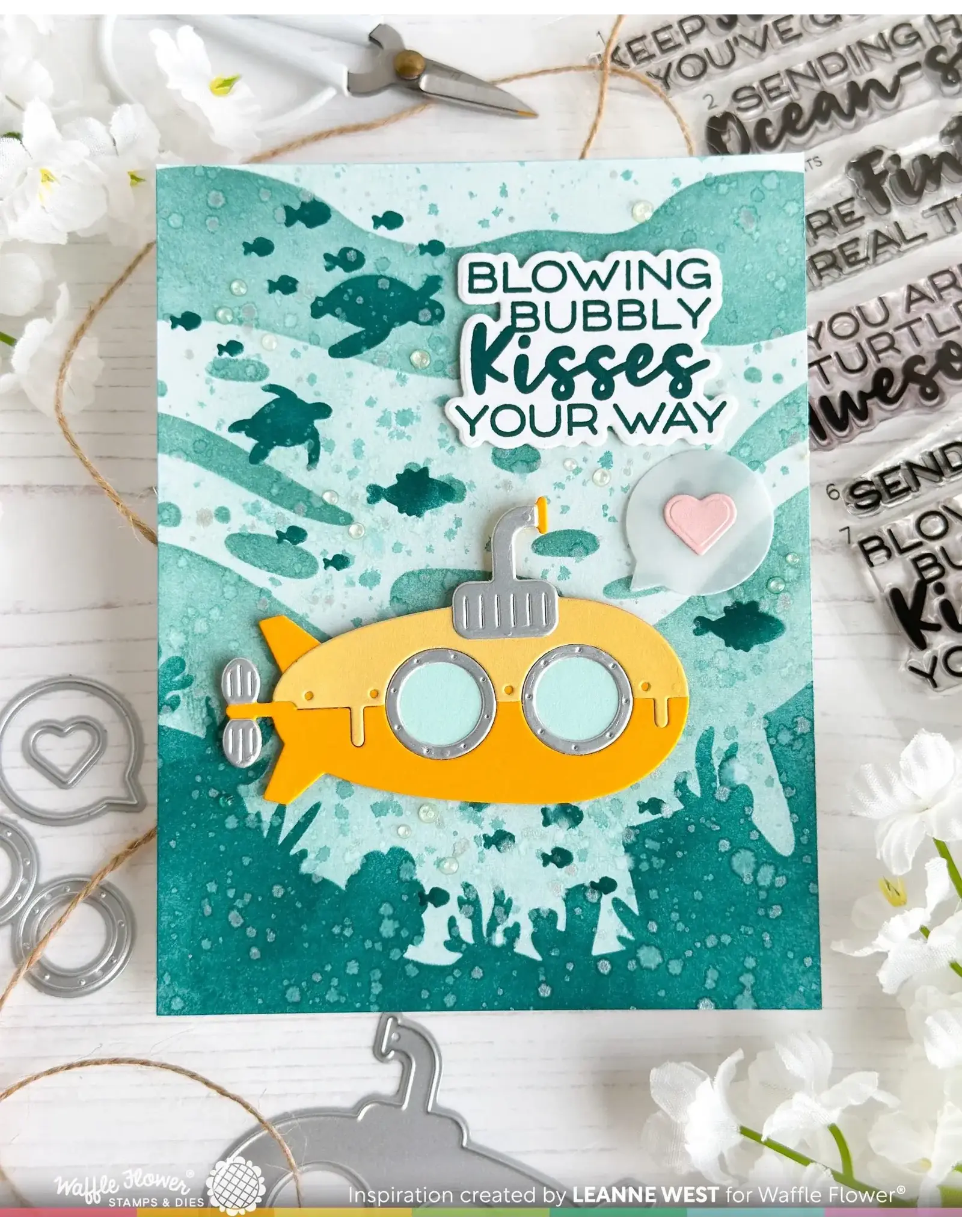 WAFFLE FLOWER WAFFLE FLOWER HAPPY SUBMARINE DIE SET
