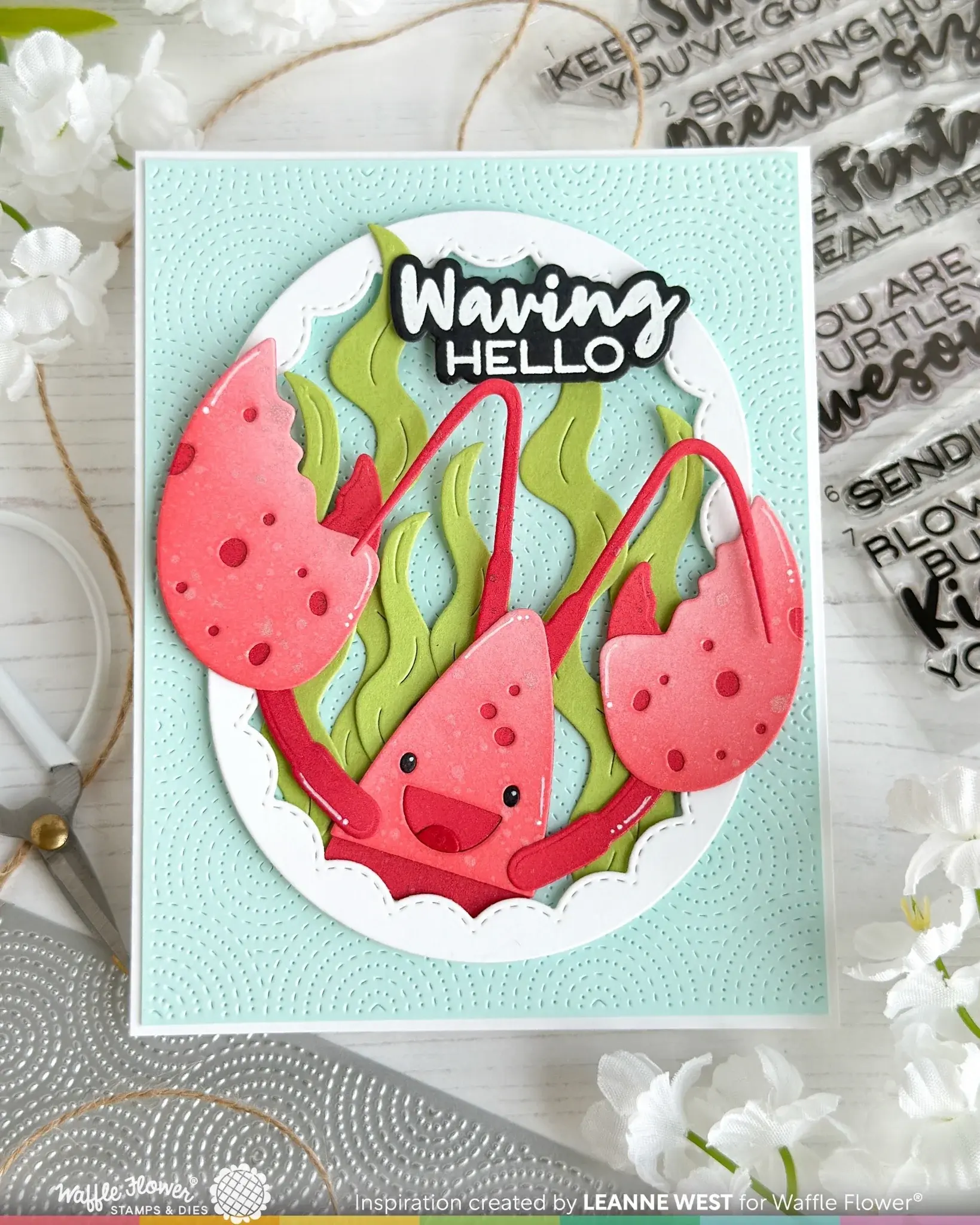 WAFFLE FLOWER WAFFLE FLOWER HAPPY LOBSTER DIE SET