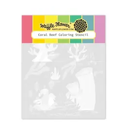 WAFFLE FLOWER WAFFLE FLOWER CORAL REEF COLORING STENCIL SET