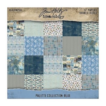 ADVANTUS TIM HOLTZ IDEA-OLOGY PALETTE COLLECTION BLUE 8x8 DOUBLE SIDED CARDSTOCK