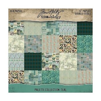 ADVANTUS TIM HOLTZ IDEA-OLOGY PALETTE COLLECTION TEAL 8x8 DOUBLE SIDED CARDSTOCK