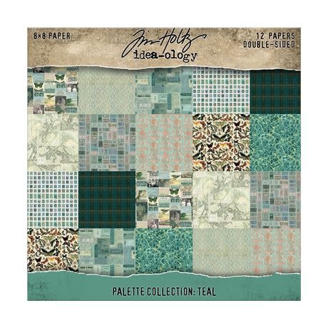 ADVANTUS TIM HOLTZ IDEA-OLOGY PALETTE COLLECTION TEAL 8x8 DOUBLE SIDED CARDSTOCK