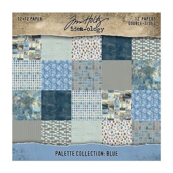 ADVANTUS TIM HOLTZ IDEA-OLOGY PALETTE COLLECTION BLUE 12x12 DOUBLE SIDED CARDSTOCK