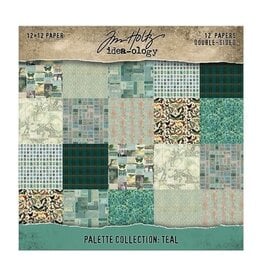 ADVANTUS TIM HOLTZ IDEA-OLOGY PALETTE COLLECTION TEAL 12x12 DOUBLE SIDED CARDSTOCK