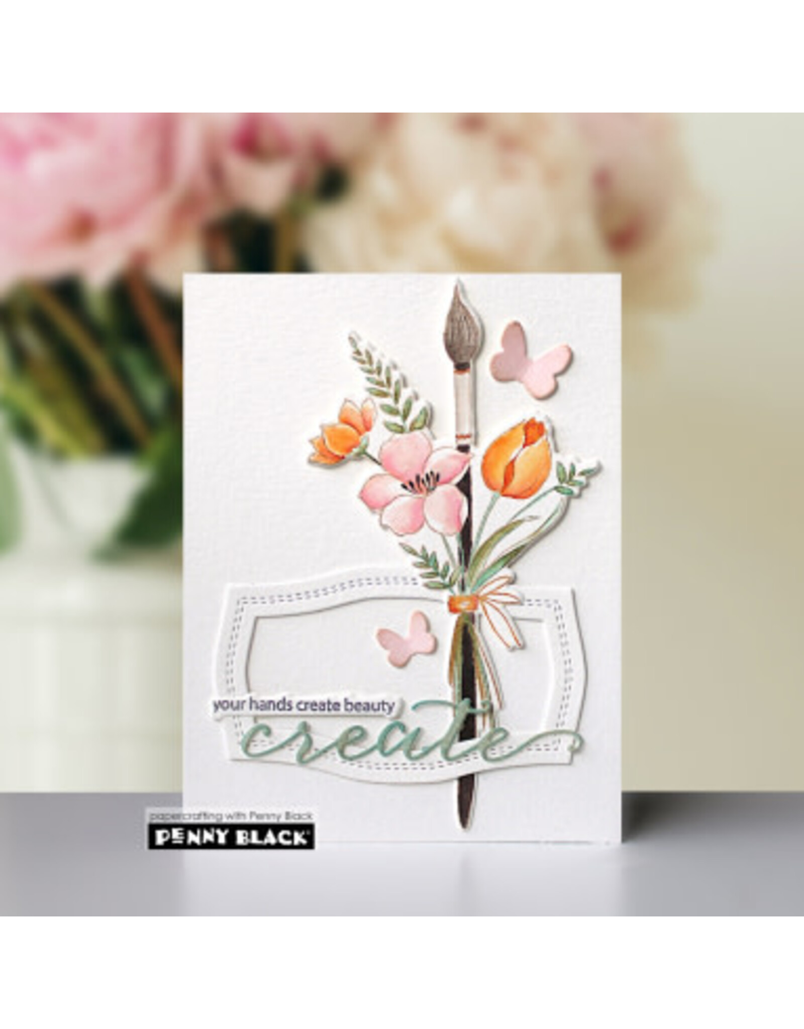 PENNY BLACK PENNY BLACK CREATE BEAUTY CLEAR STAMP SET