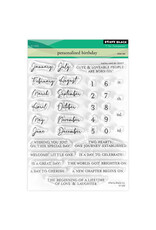 PENNY BLACK PENNY BLACK PERSONALIZED BIRTHDAY CLEAR STAMP SET