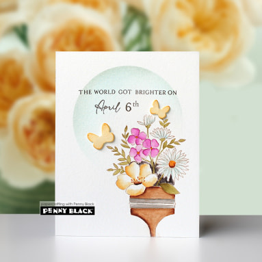 PENNY BLACK PENNY BLACK PERSONALIZED BIRTHDAY CLEAR STAMP SET