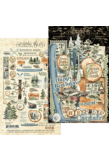 GRAPHIC 45 GRAPHIC 45 ADVENTURE AWAITS EPHEMERA SET