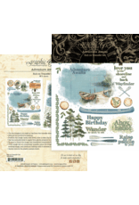 GRAPHIC 45 GRAPHIC 45 ADVENTURE AWAITS RUB-ON TRANSFER SET