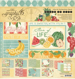 GRAPHIC 45 GRAPHIC 45 SLICE OF LIFE 12x12 COLLECTION PACK